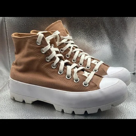 Size 8.5 - Converse Chuck Taylor All Star Lugged Mineral Clay‎ A02565C Women's - Picture 2 of 12
